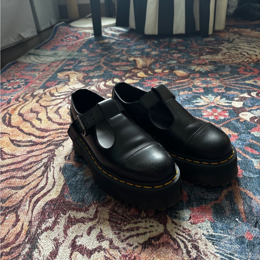Dr. Martens Black || Bethan Mary Jane Platforms ||